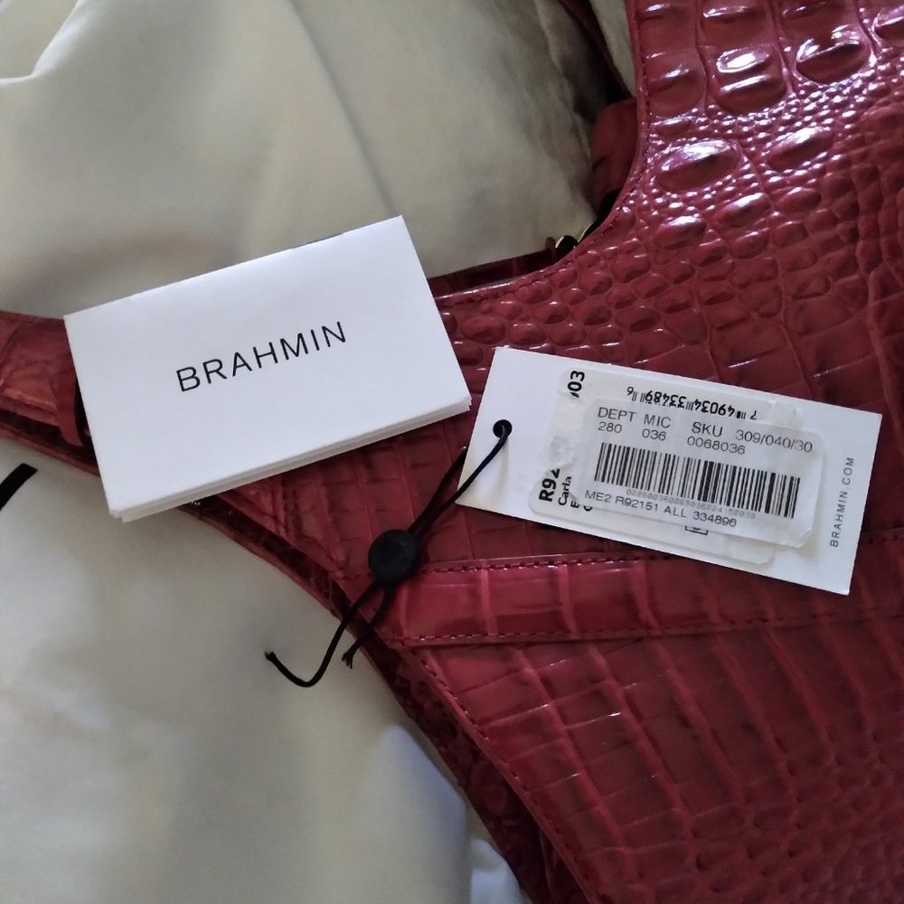 Beautiful Red Brahmin Handbag
